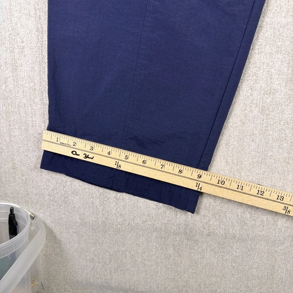 VTG Nike Ripstop Nylon‎ Track Pants Navy Blue Windbreaker Athletic Y2K Mens M